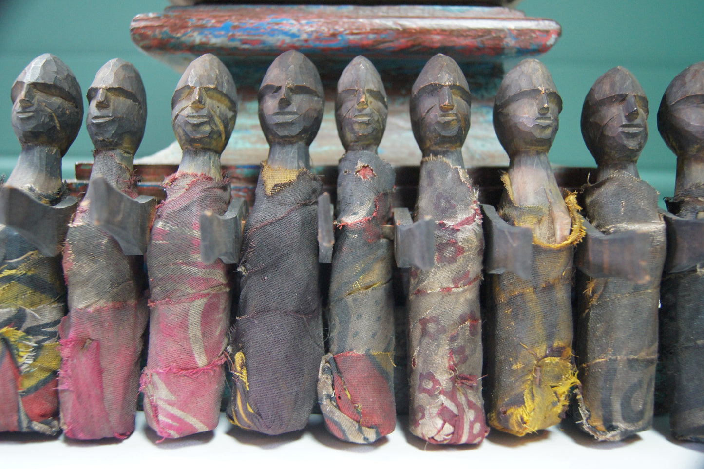 Antique Hand Carved Wooden Puppets