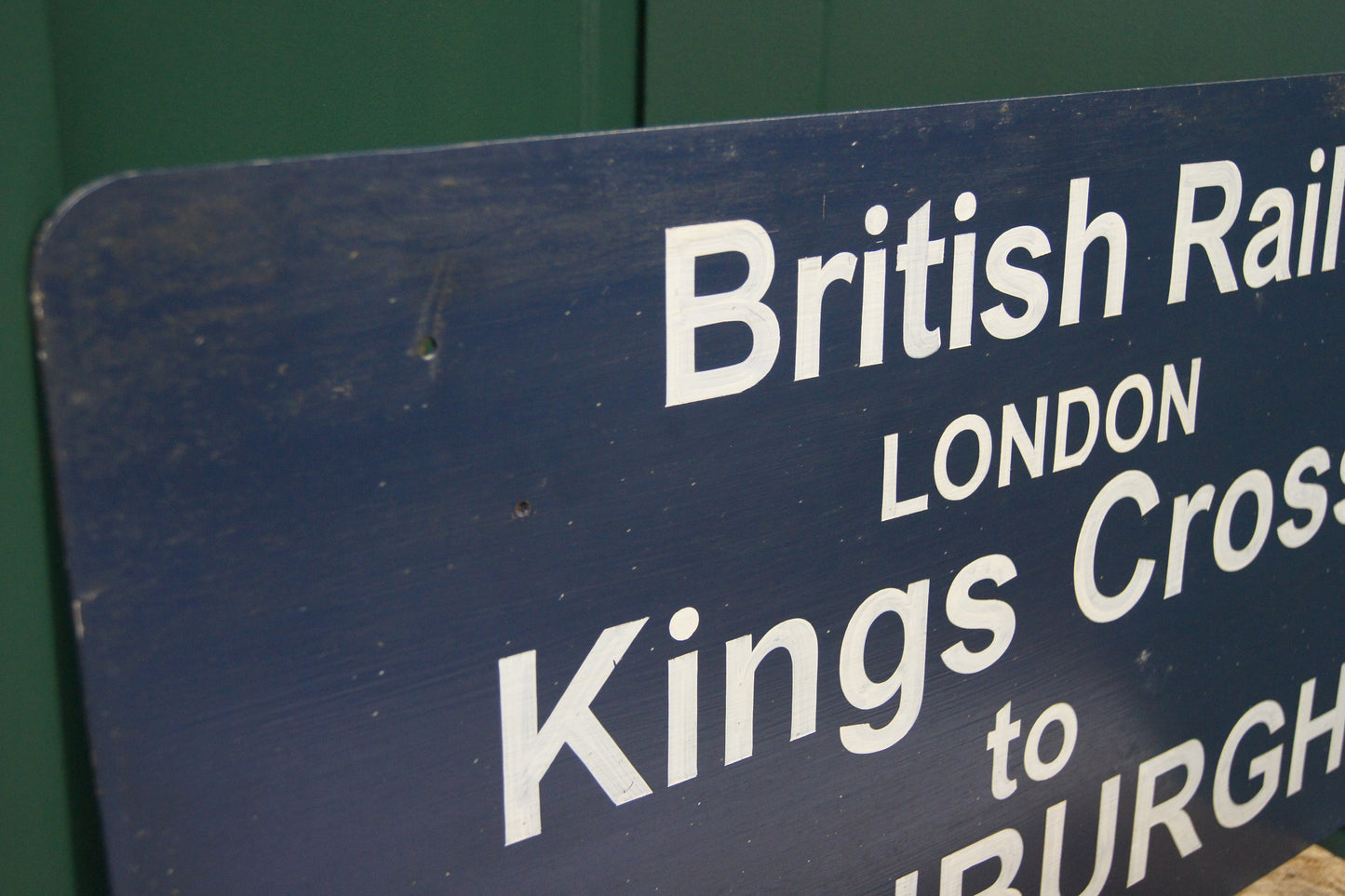 British Rail Sign - London Kings Cross to Edinburgh