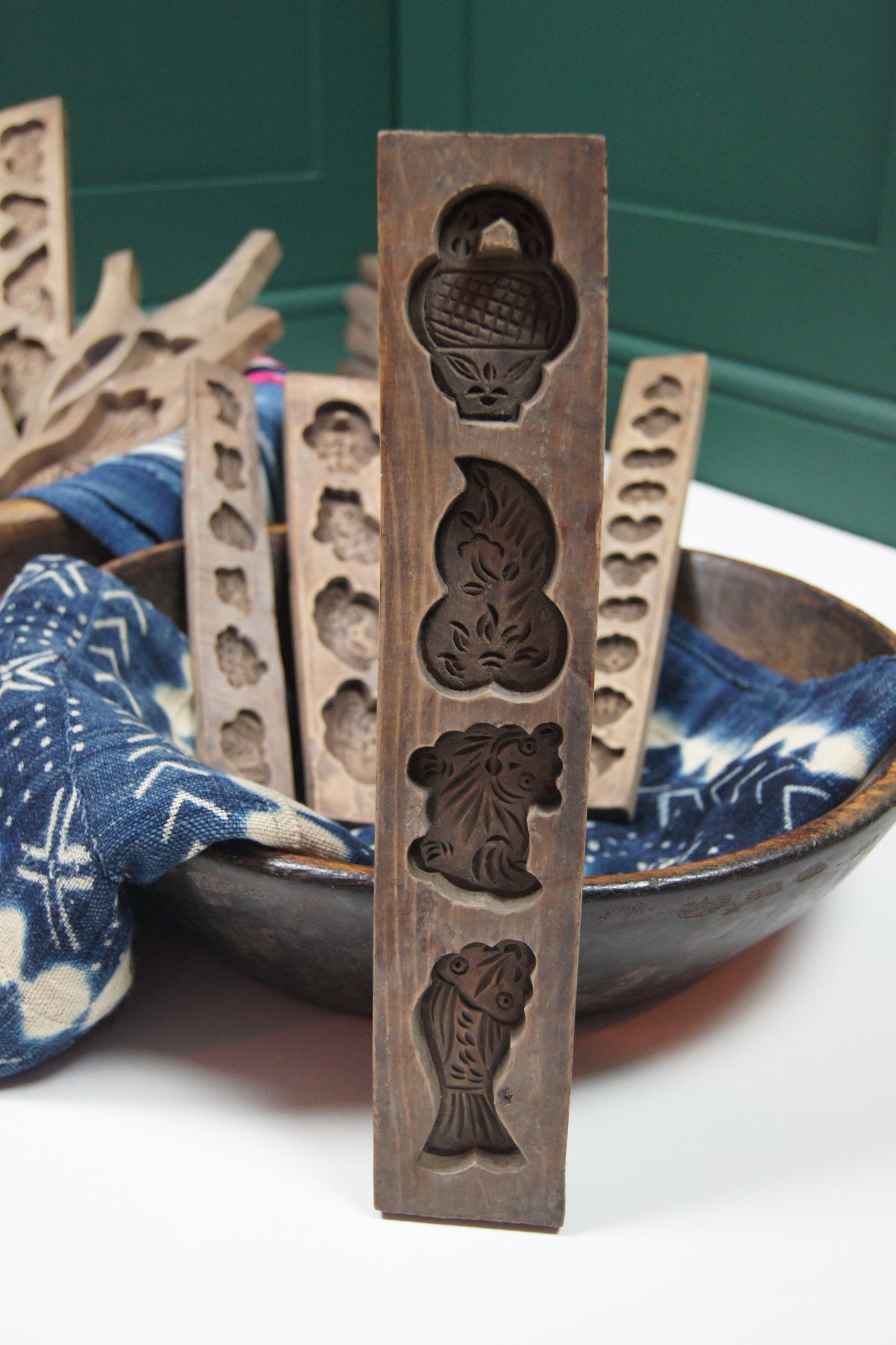 Small Wooden Vintage Chinese/Japanese Cake Mold