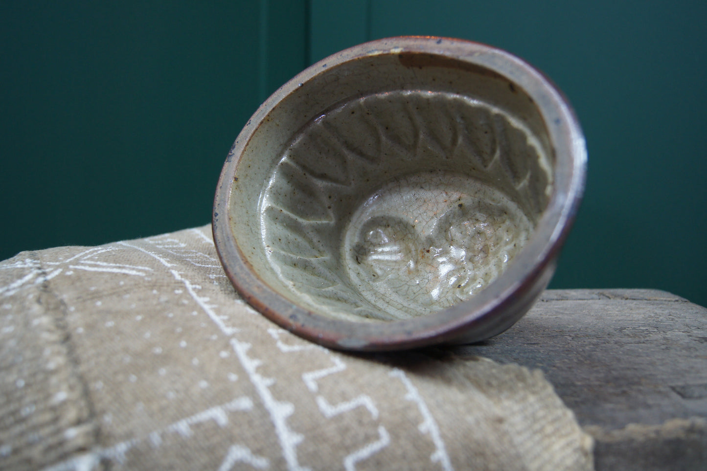 Victorian Salt Glazed Ceramic Stoneware Jelly Mould