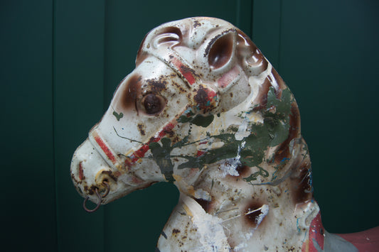 Vintage Mobo Bronco Metal Ride-On-Horse (circa 1950)