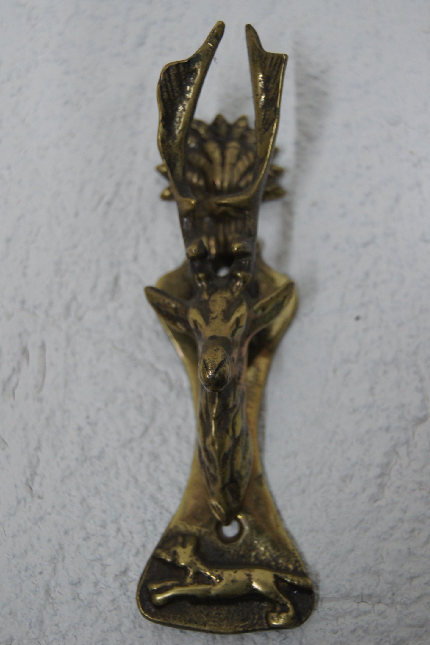 Brass Stag Door Knocker