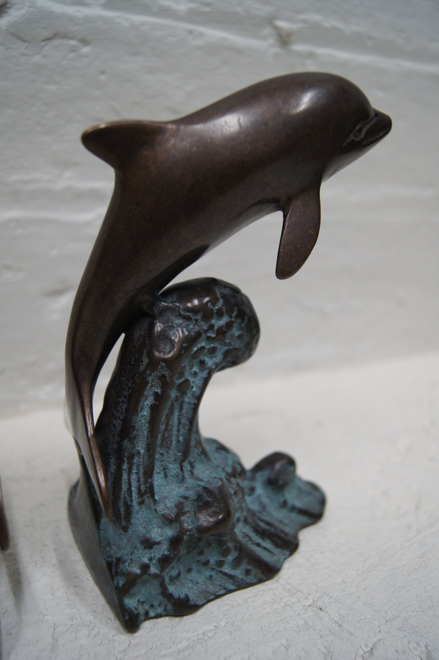 Pair of Bronze Dolphin Bookends