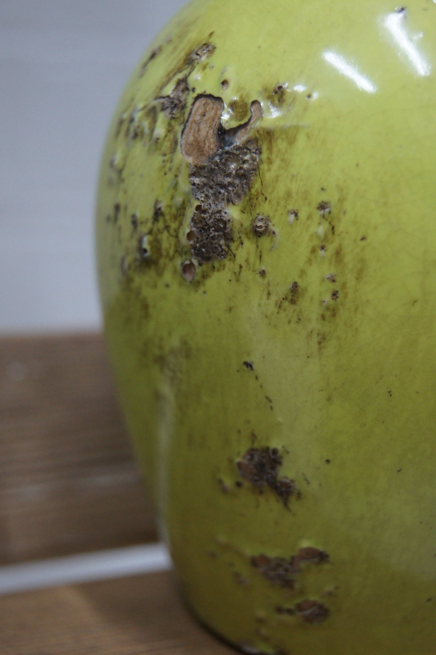 Vintage Greenish Yellow Bud Vase
