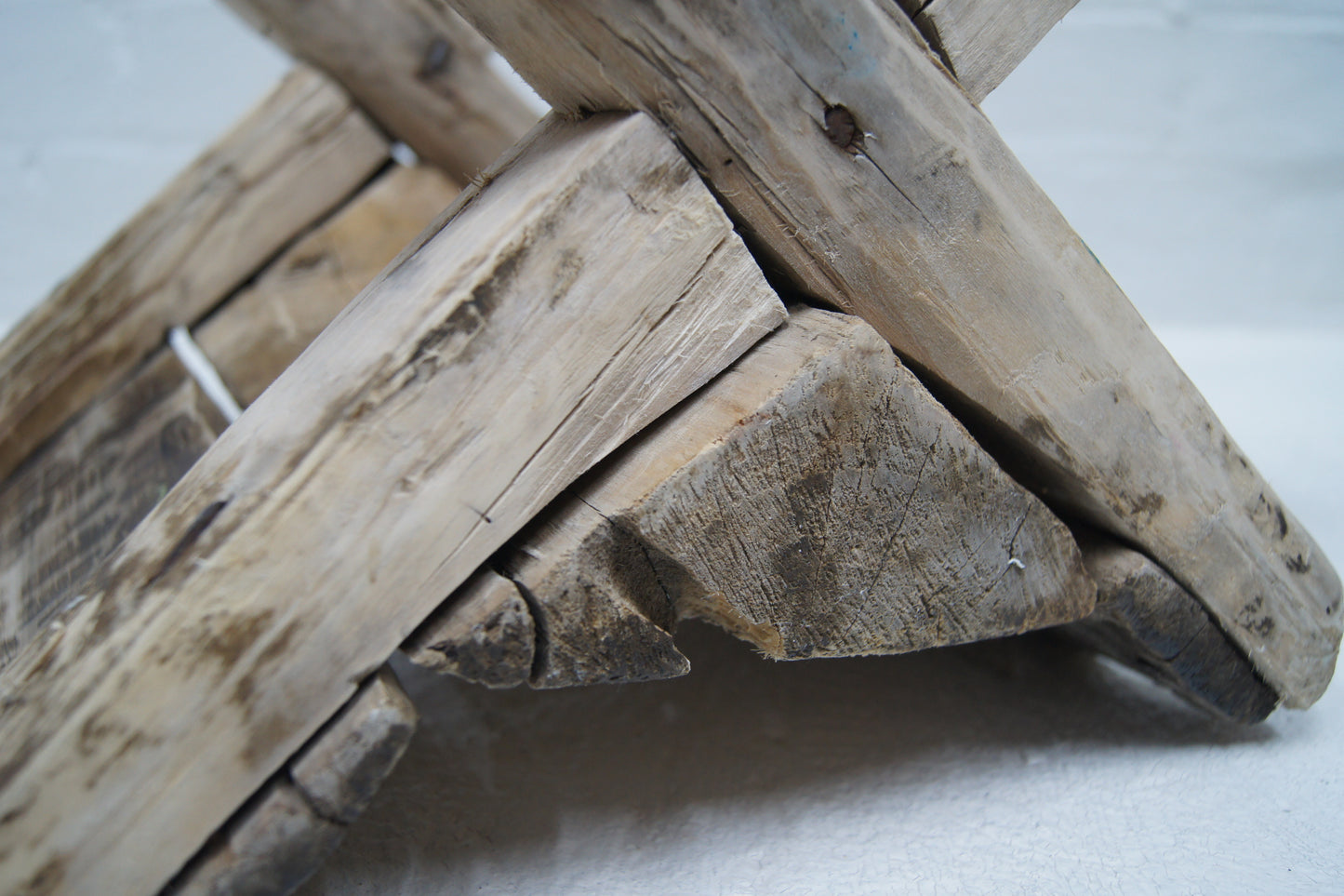 Rustic Wooden Working Stool