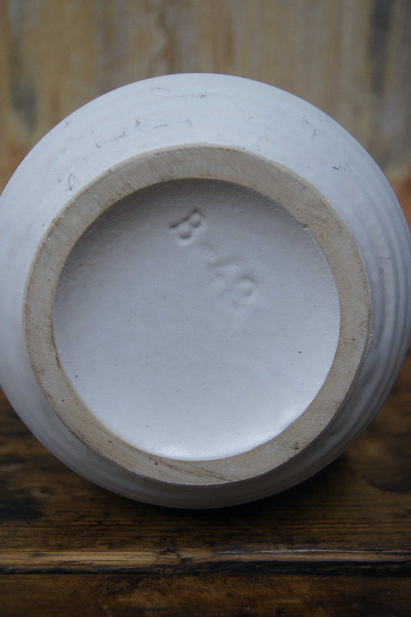 West German White Handled Jug/Vase