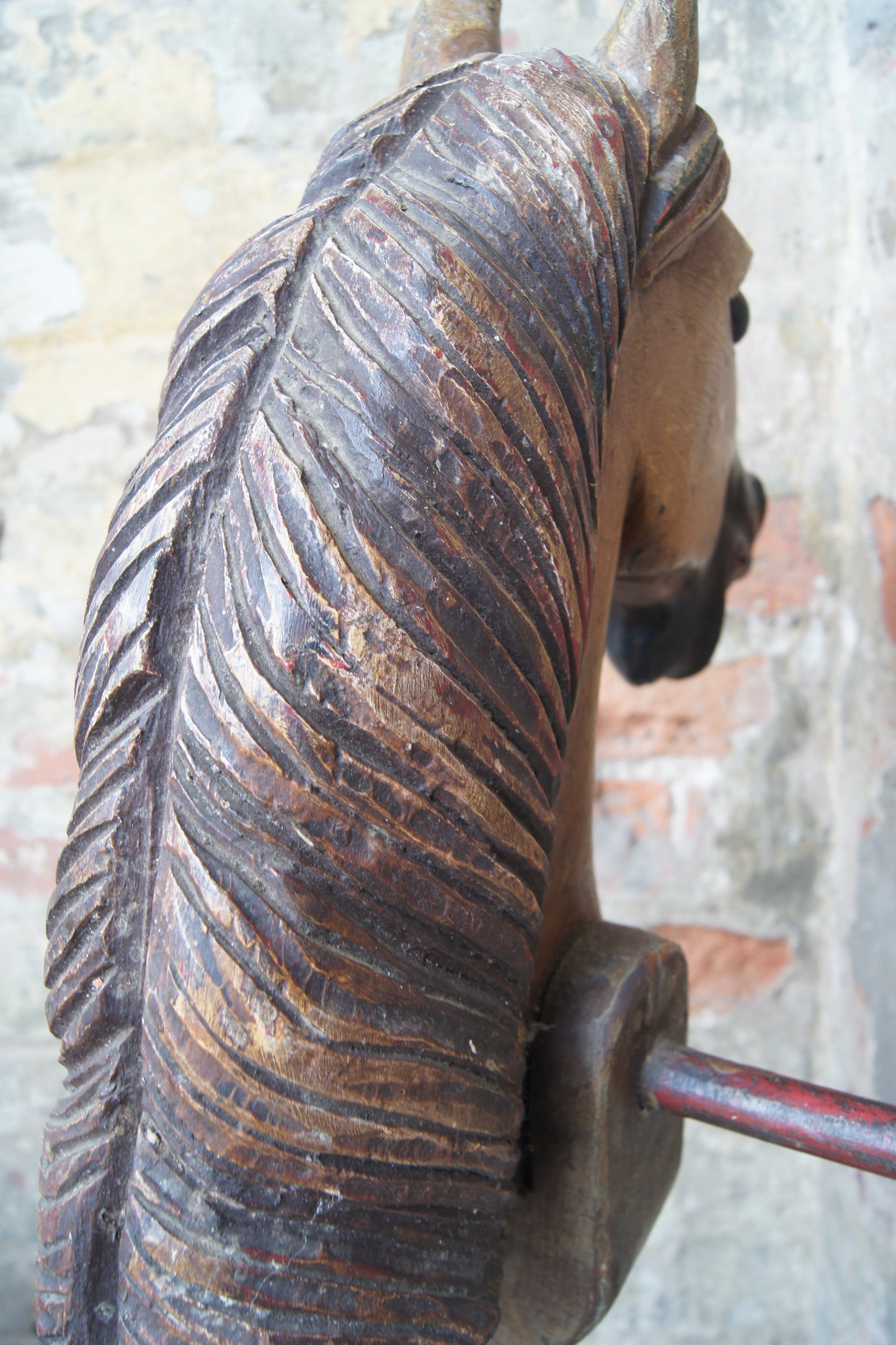 19th Century Antique French Wooden Hobby Horse