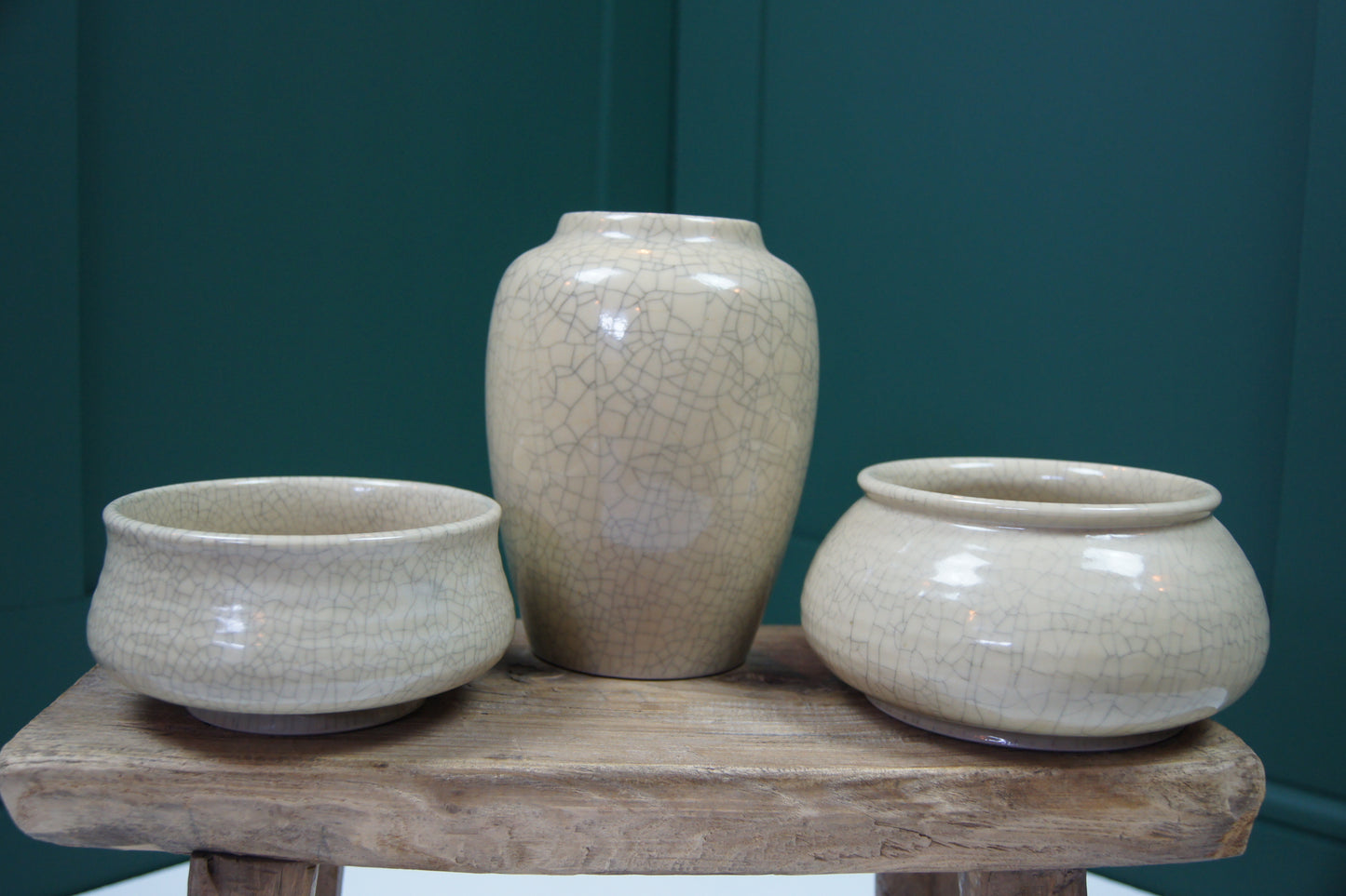 Crackle Glazed Pottery - Vase