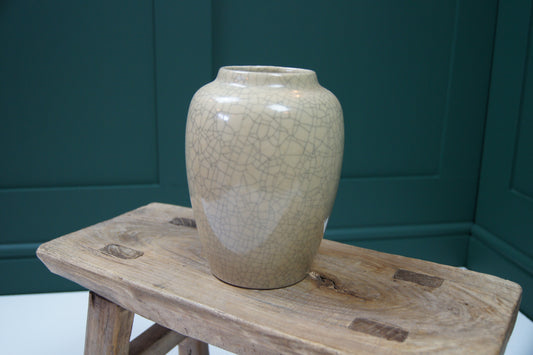 Crackle Glazed Pottery - Vase