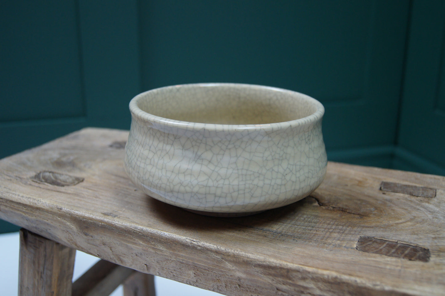 Crackle Glazed Pottery - Small Bowl
