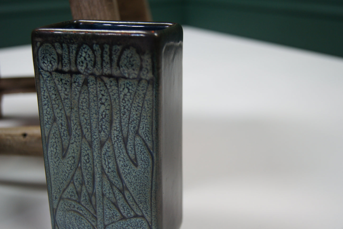 Celtic Newlyn Blue Studio Pottery Vase