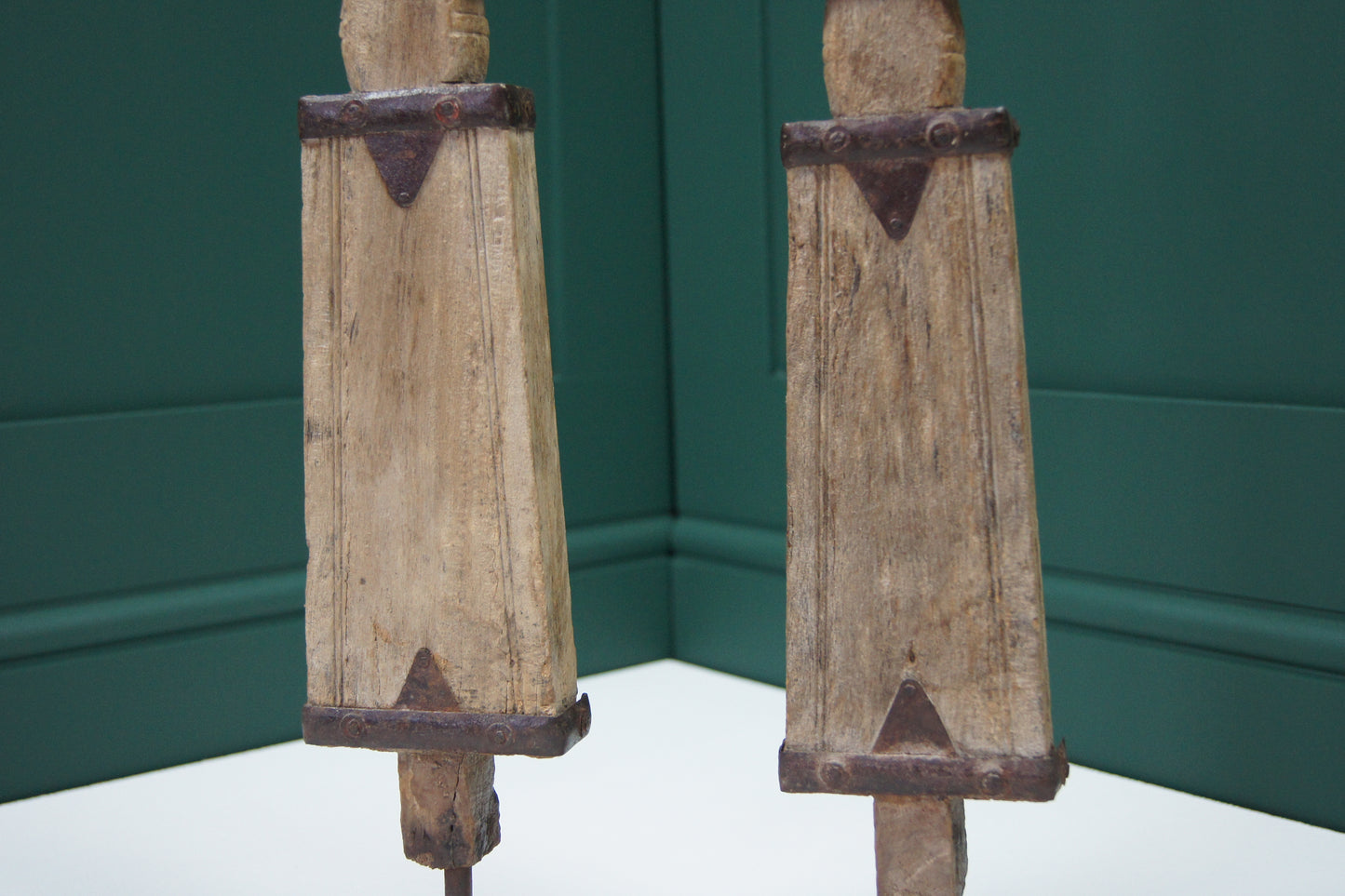 A Pair of Decorative Wooden Sculptures