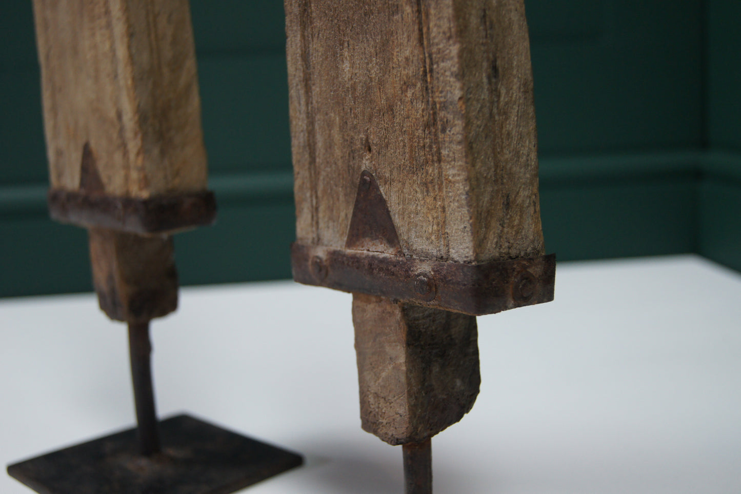 A Pair of Decorative Wooden Sculptures