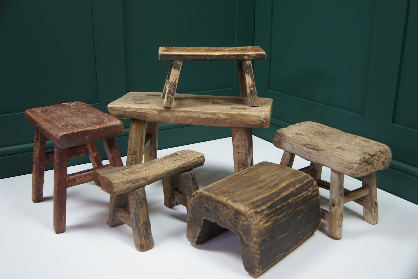Quirky Curved Wooden Stool