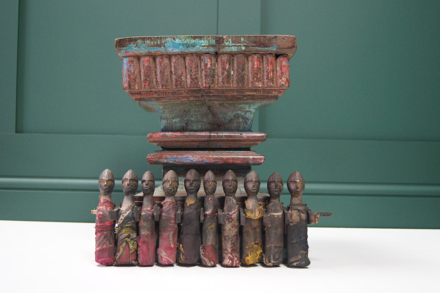 Antique Hand Carved Wooden Puppets