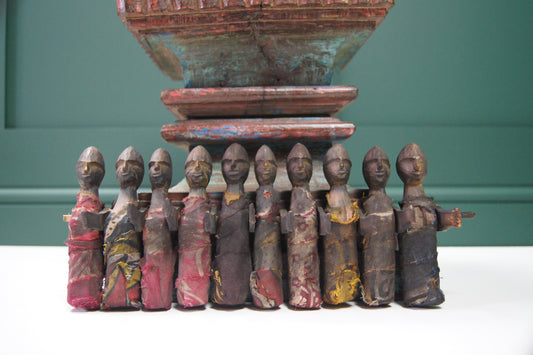 Antique Hand Carved Wooden Puppets