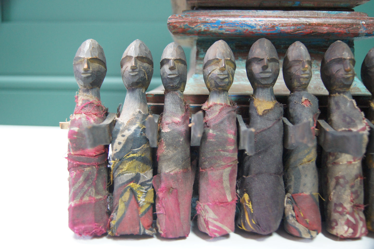 Antique Hand Carved Wooden Puppets