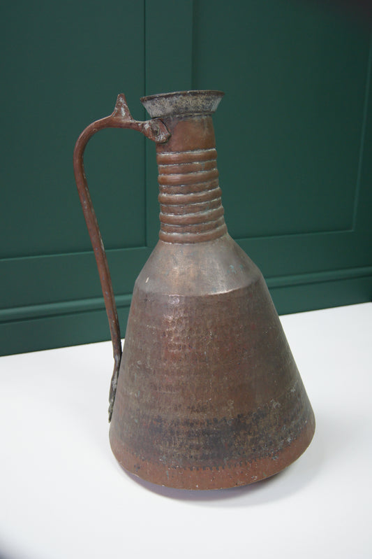 Large Antique Copper Water Ewer