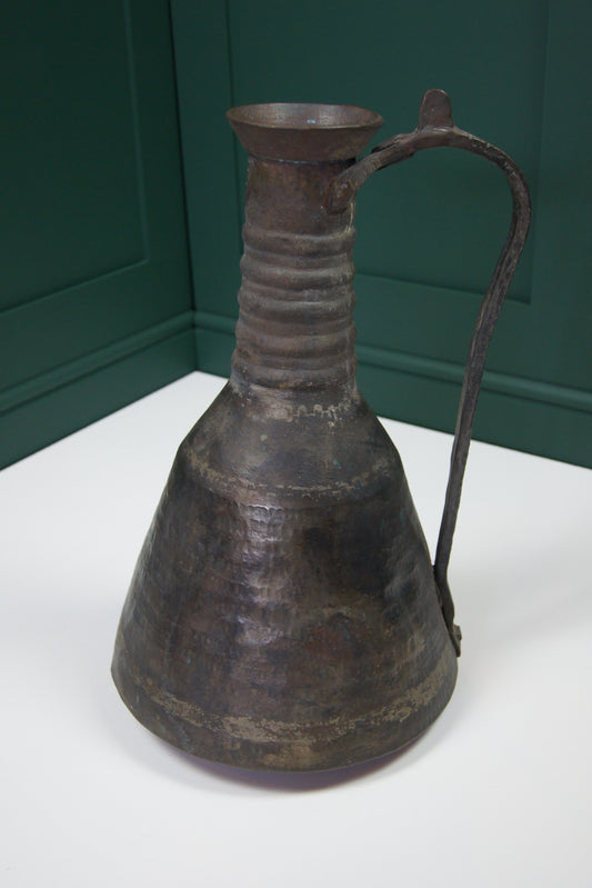 Large Antique Copper Water Ewer