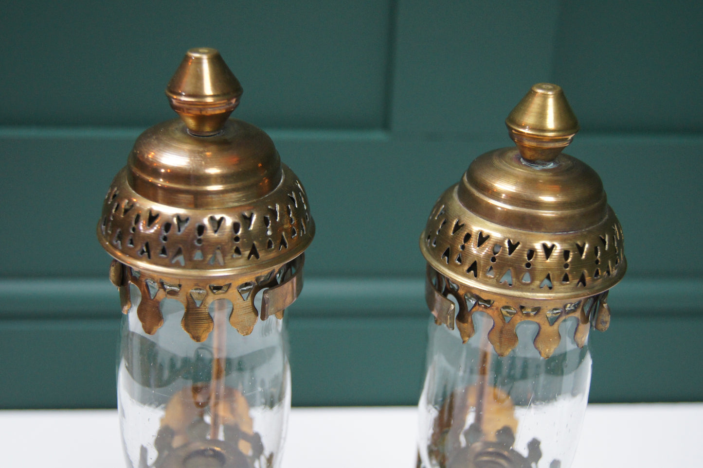 Pair of VDP Railway Brass Carriage Lamps