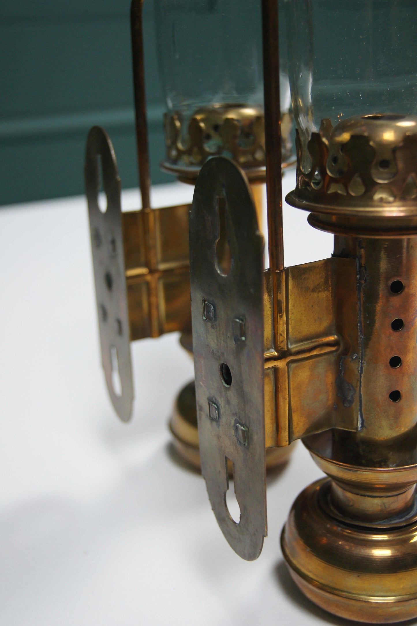 Pair of VDP Railway Brass Carriage Lamps