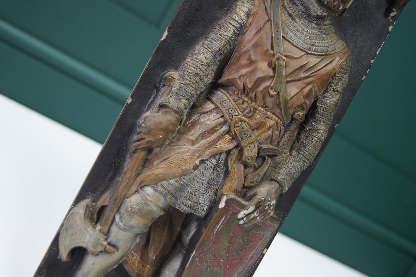 Cast Plaster Plaque Depicting Robert the Bruce