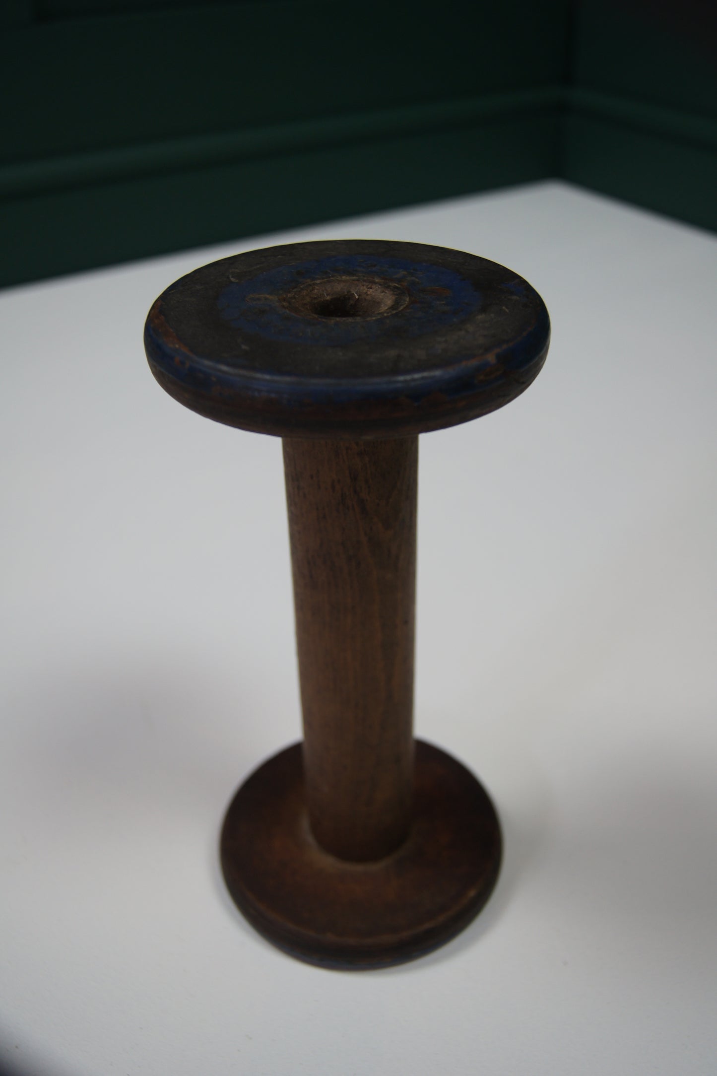 Large Vintage Colourful Wooden Bobbins