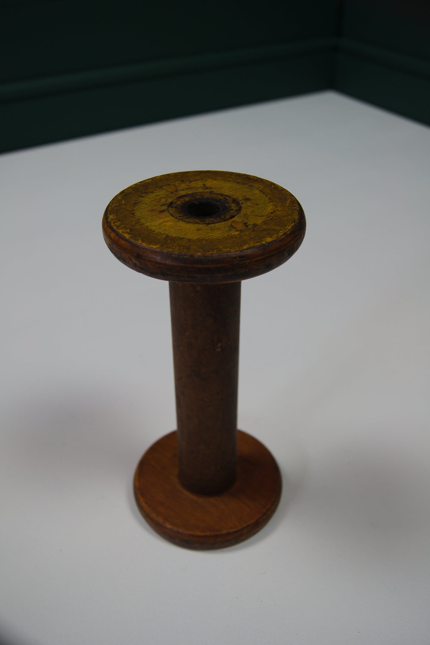 Large Vintage Colourful Wooden Bobbins