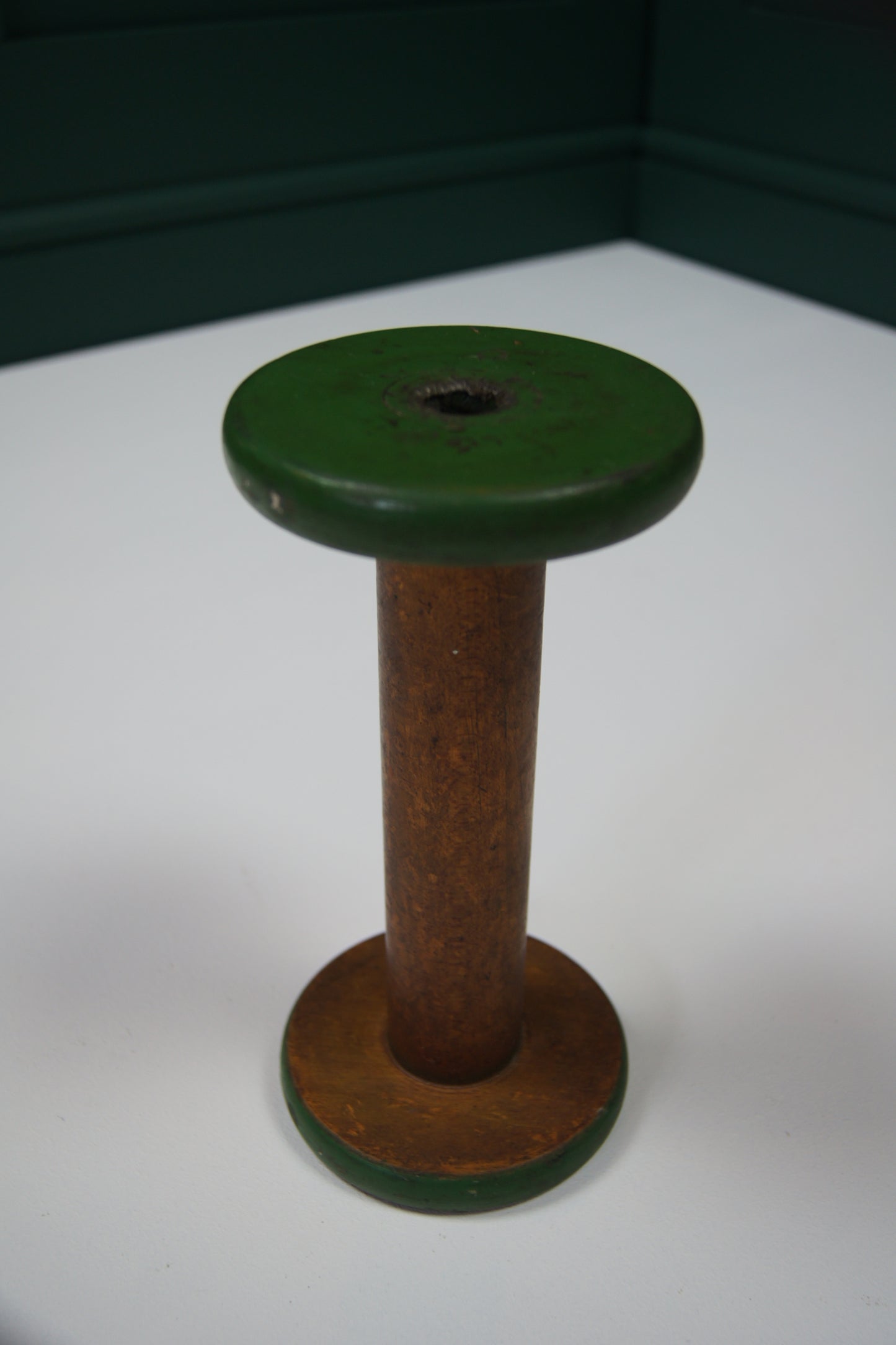 Large Vintage Colourful Wooden Bobbins