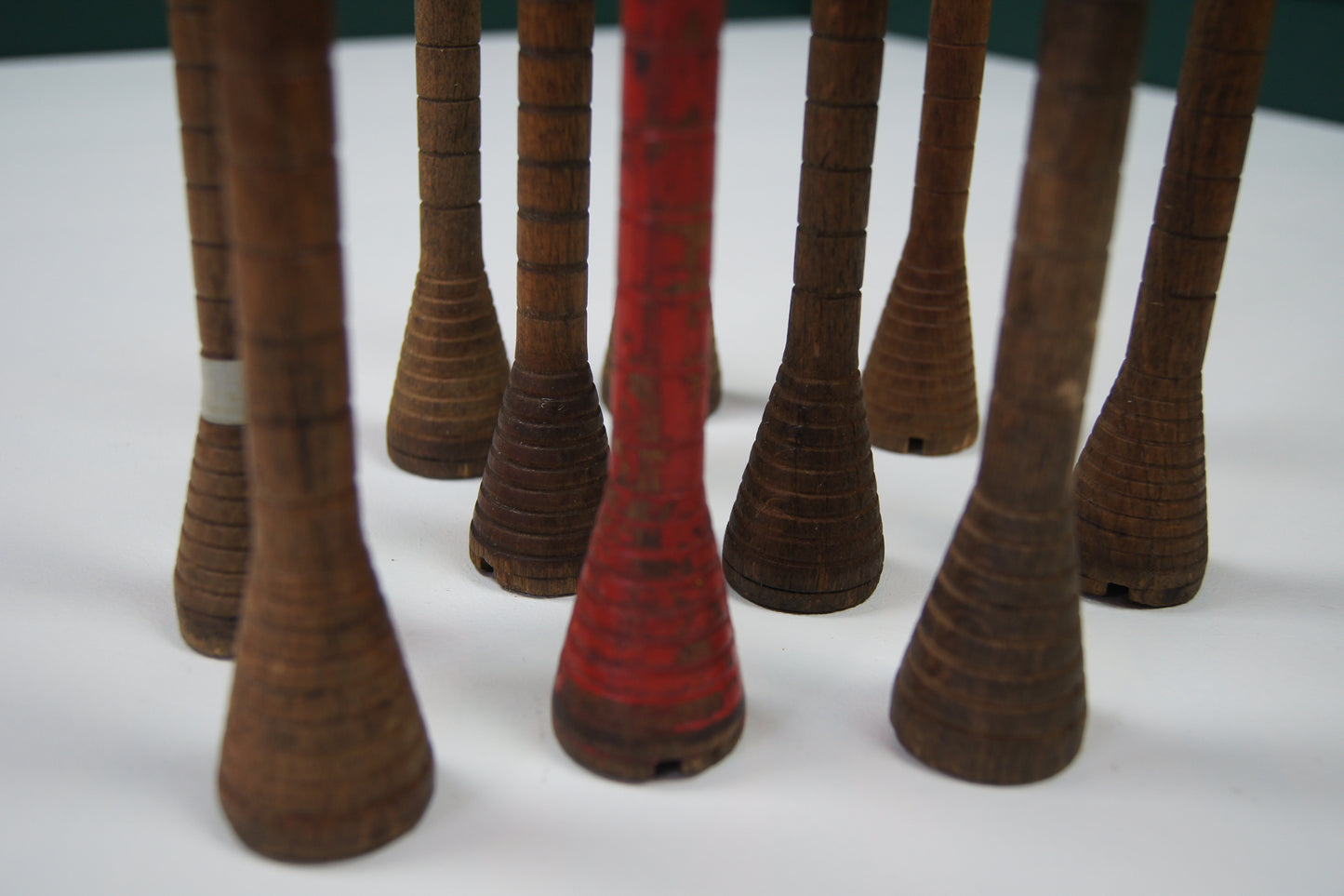 Vintage Wooden Bobbins Spools