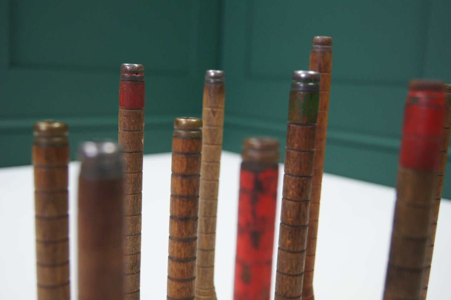 Vintage Wooden Bobbins Spools