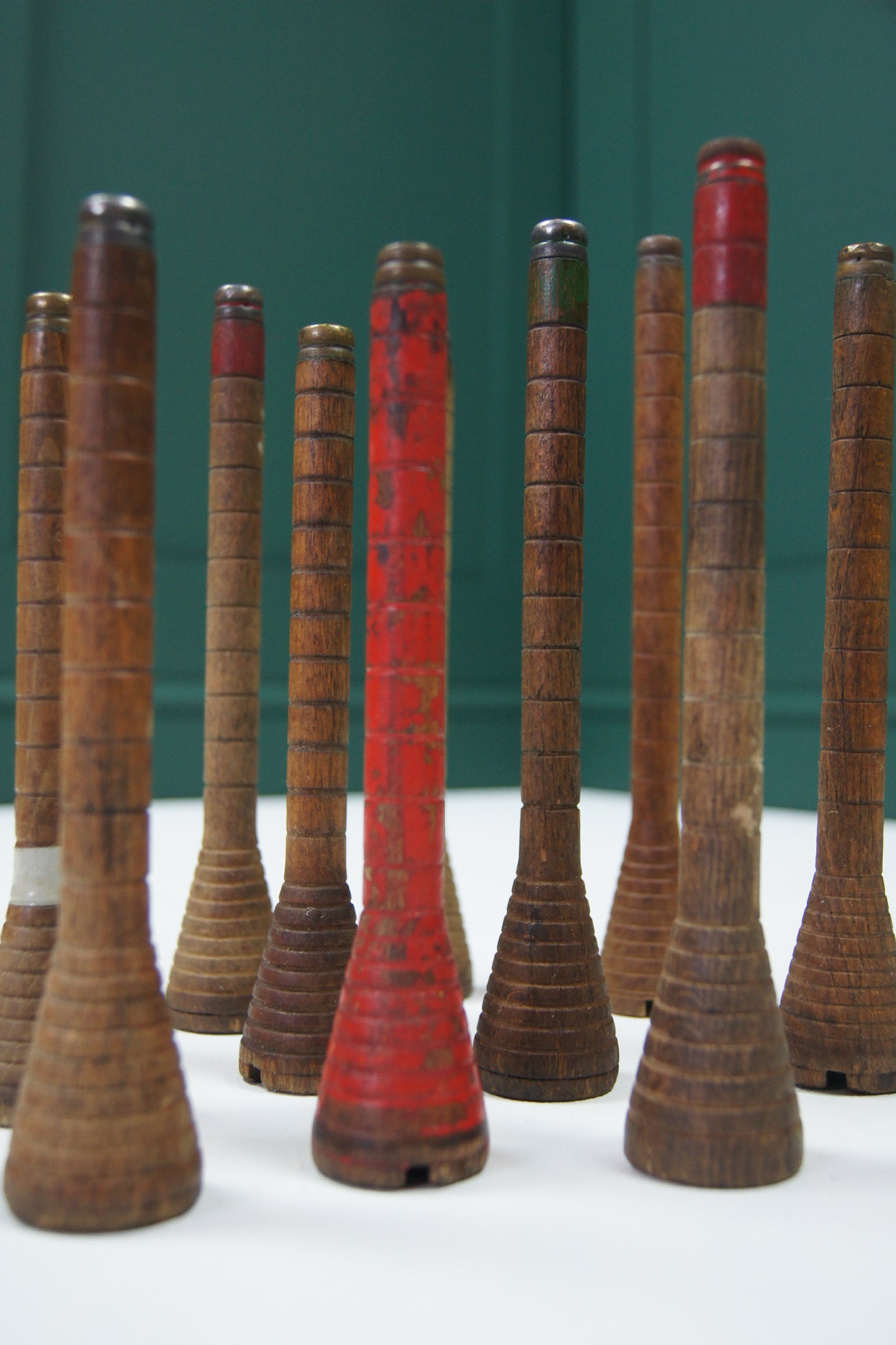 Vintage Wooden Bobbins Spools