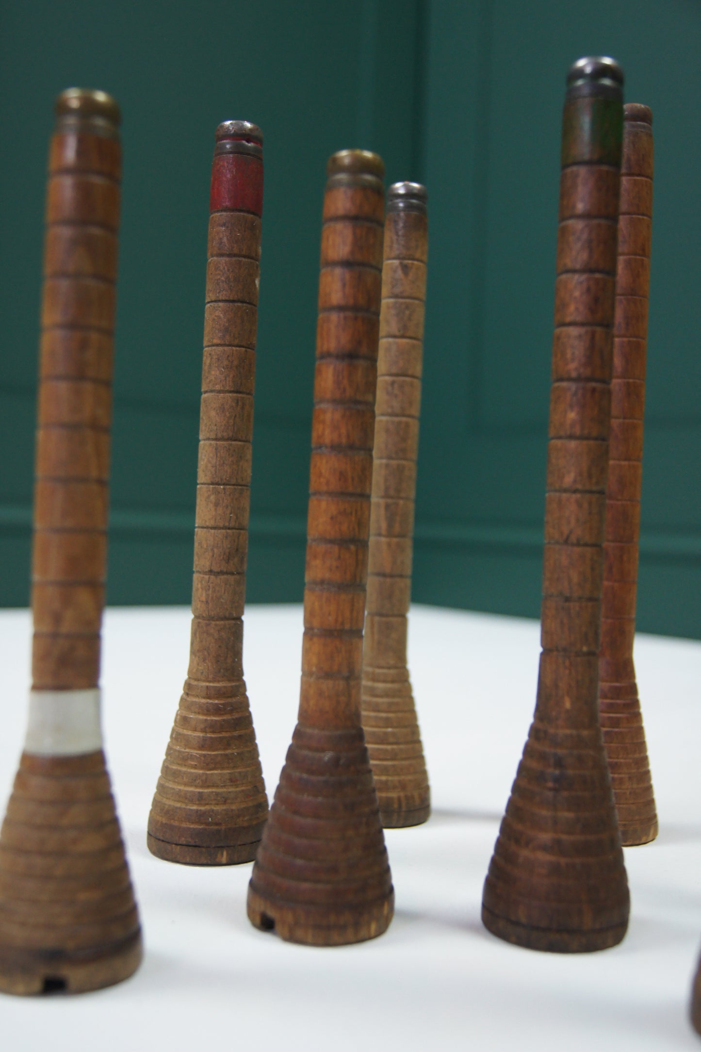 Vintage Wooden Bobbins Spools