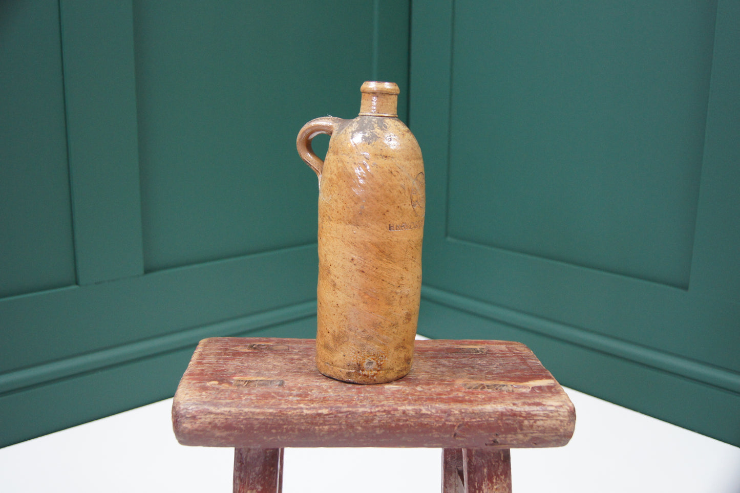Antique German Stoneware Bottle - Medium