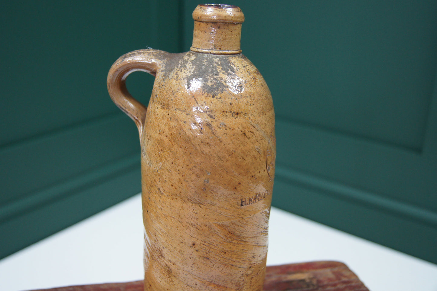 Antique German Stoneware Bottle - Medium