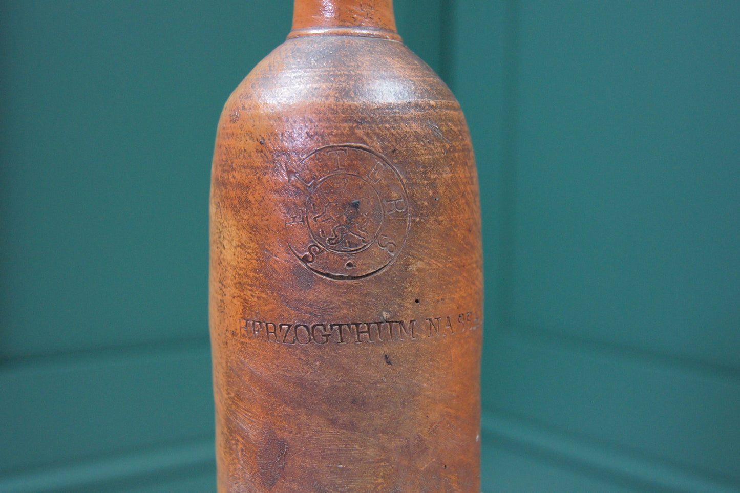 Antique German Stoneware Bottle - Medium
