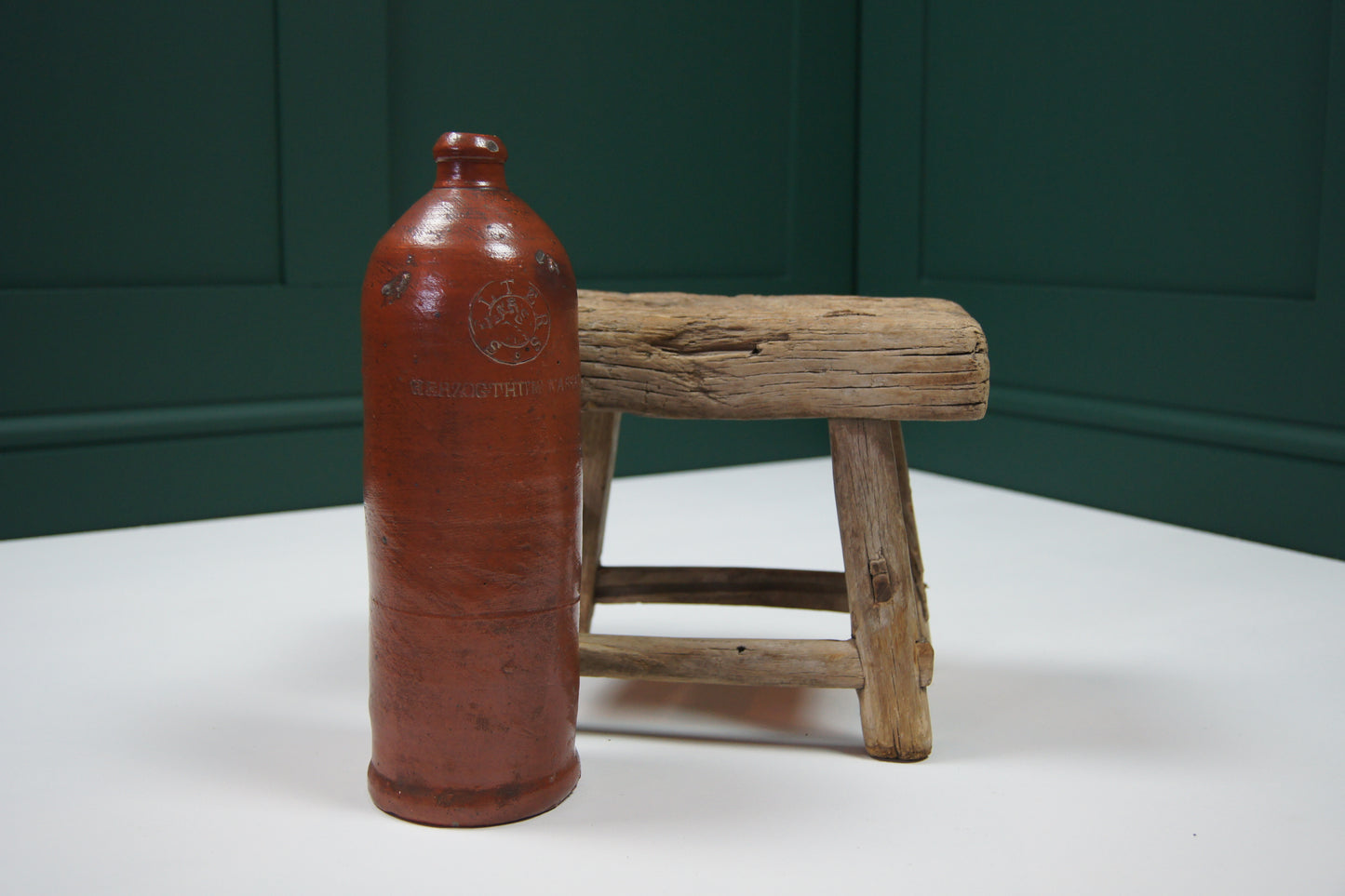 Antique German Stoneware Bottle - Large