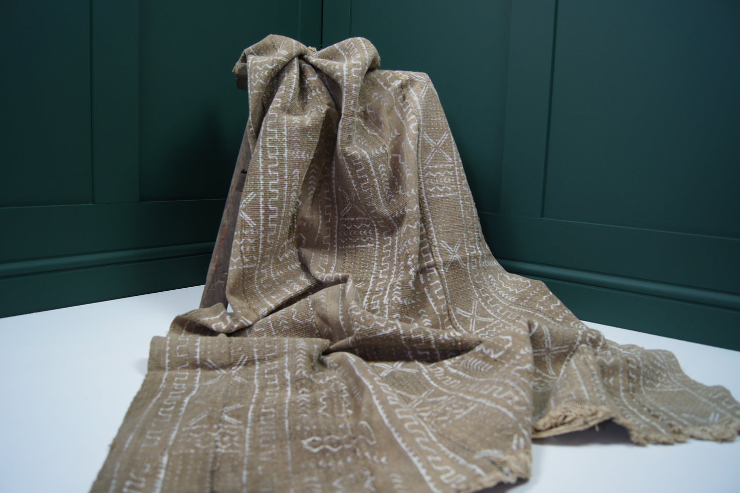 Traditional Vintage Mali Mud Cloth - Light Brown