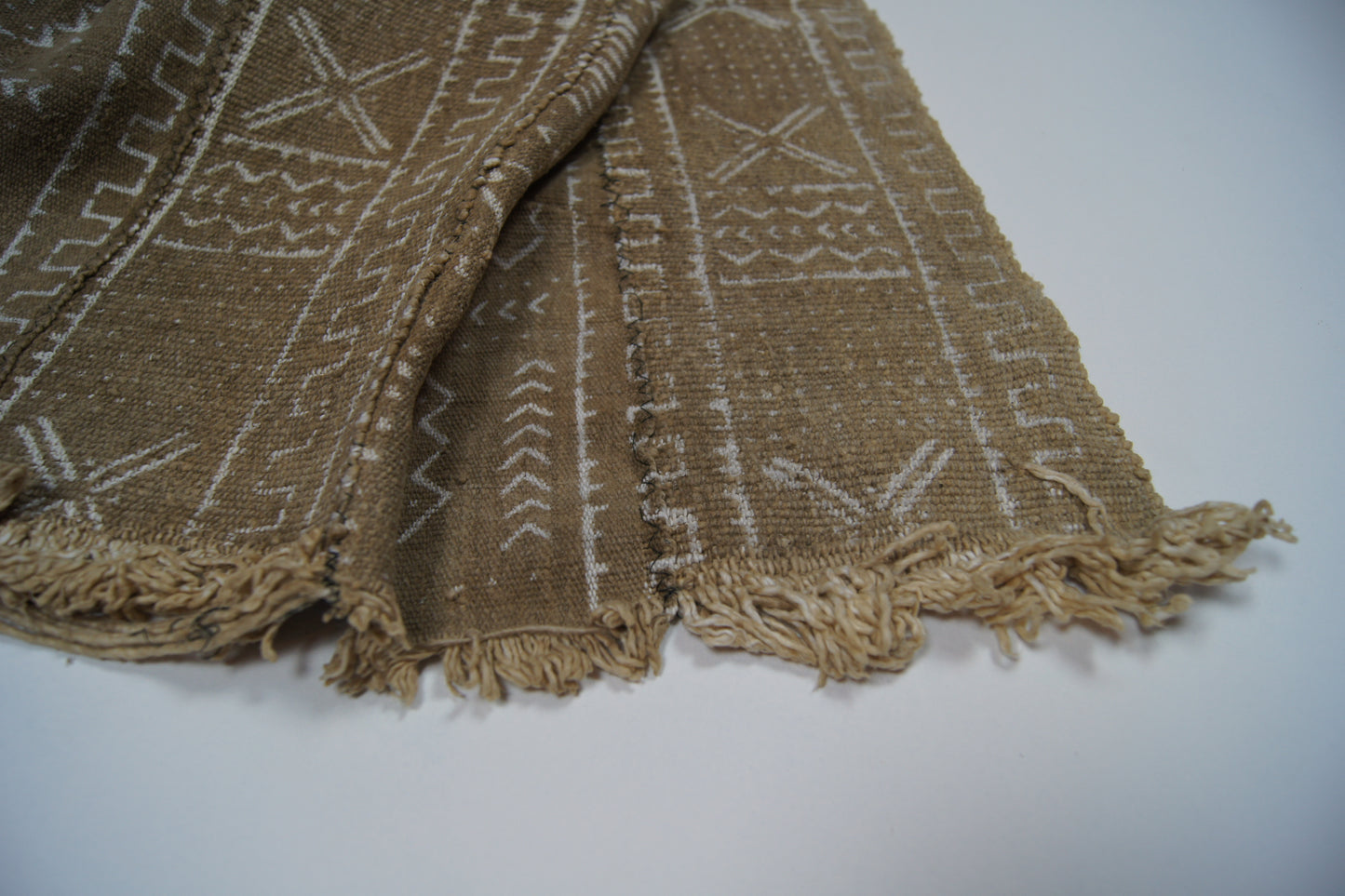 Traditional Vintage Mali Mud Cloth - Light Brown