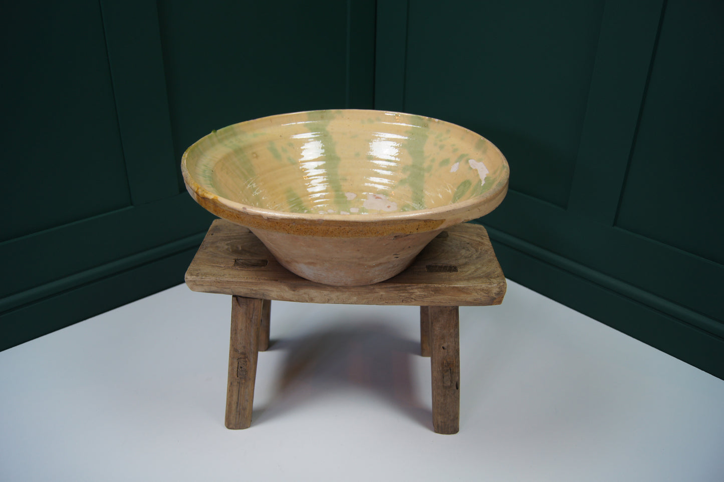 Medium Antique Spanish Terracotta Olive Bowl