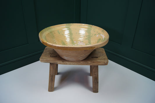 Medium Antique Spanish Terracotta Olive Bowl