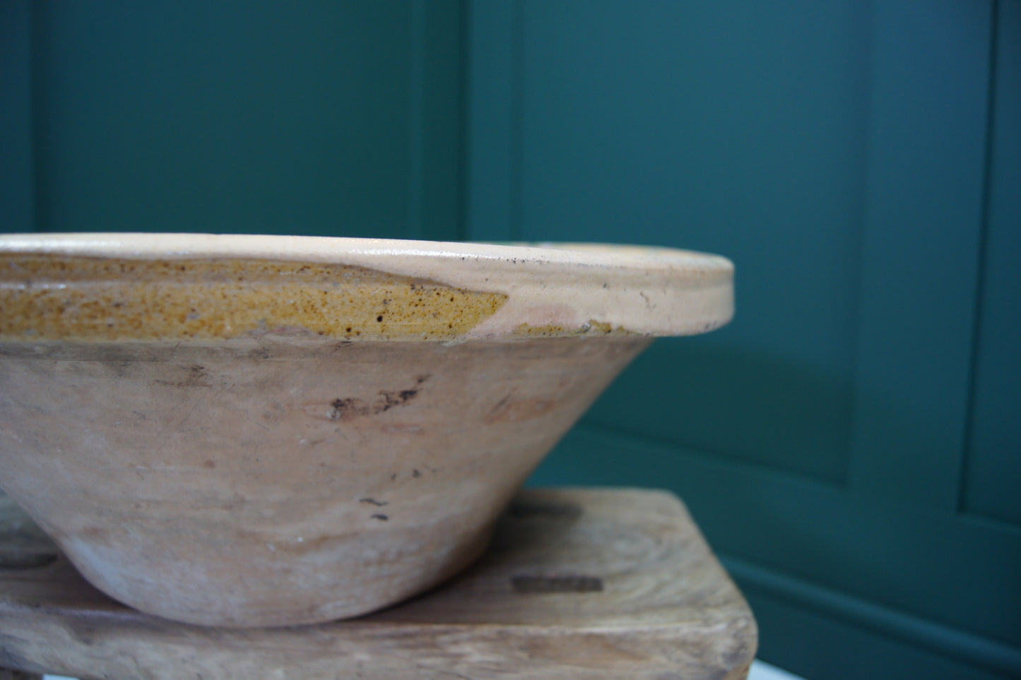 Medium Antique Spanish Terracotta Olive Bowl