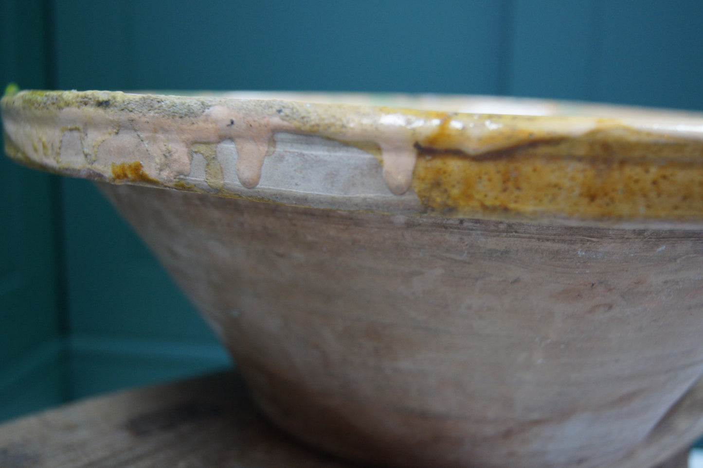 Medium Antique Spanish Terracotta Olive Bowl