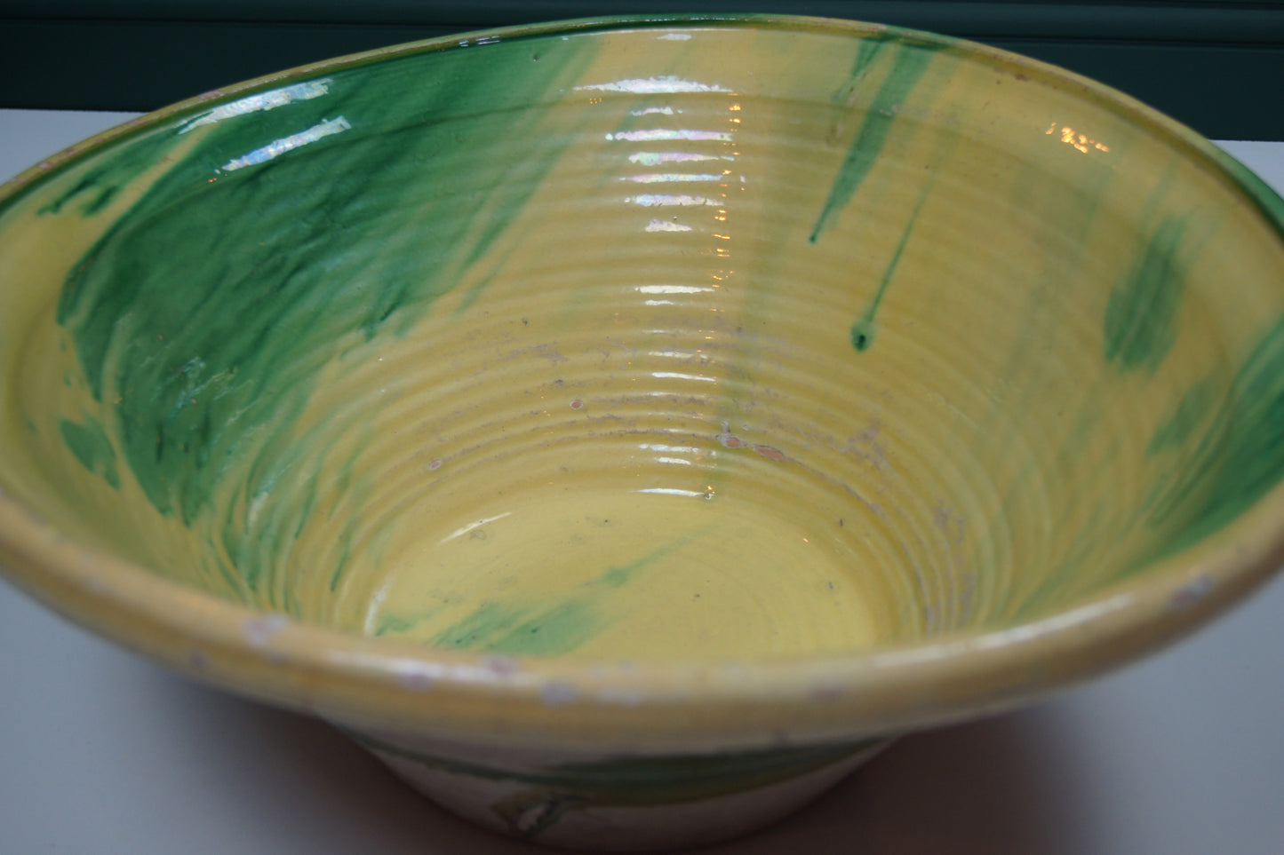 Large Antique Spanish Terracotta Lebrillo Bowl