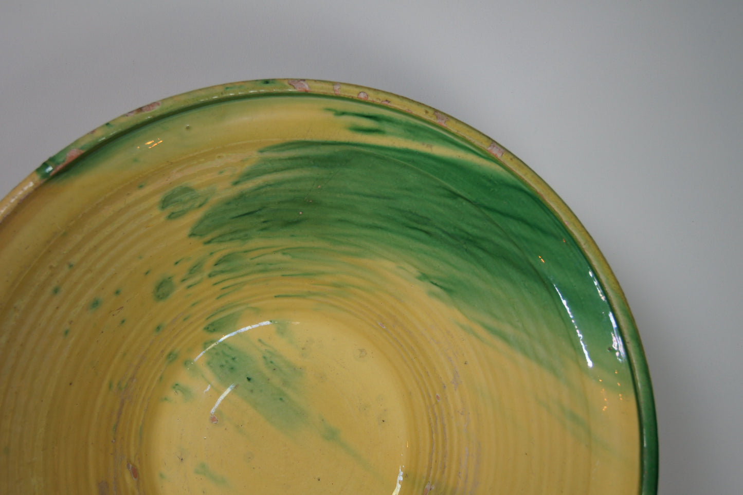 Large Antique Spanish Terracotta Lebrillo Bowl