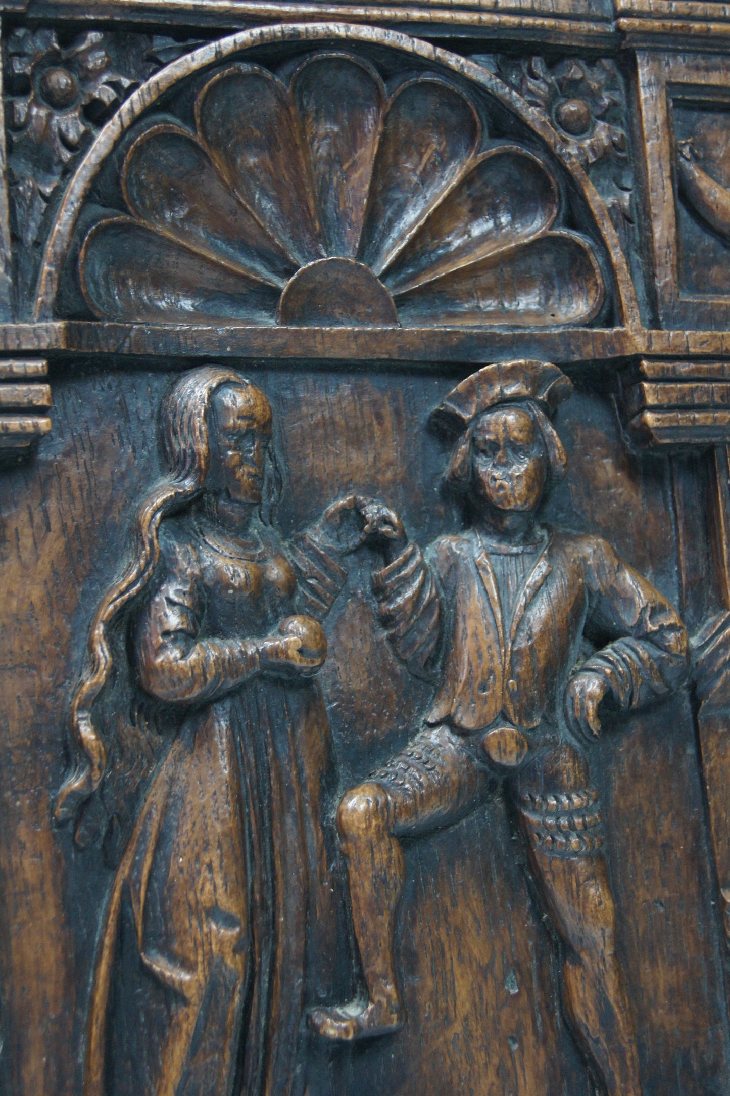 Flemish Carved Wooden Panel
