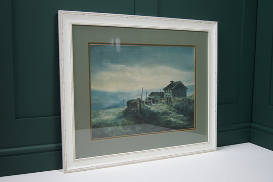 Signed Ashley Jackson Framed Print - Upper Knowles Farm, Bradshaw Moor