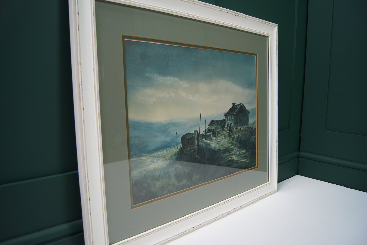 Signed Ashley Jackson Framed Print - Upper Knowles Farm, Bradshaw Moor