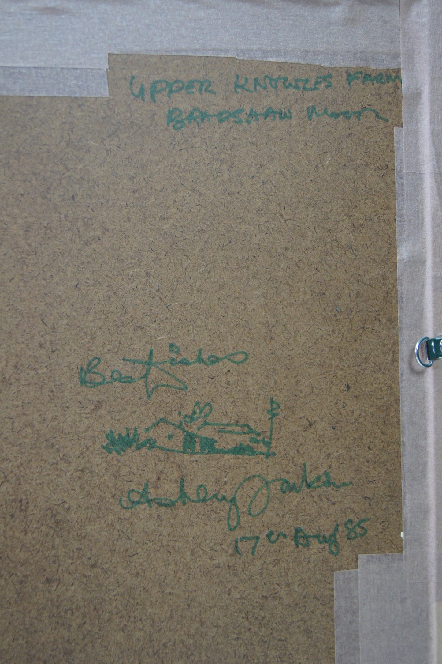 Signed Ashley Jackson Framed Print - Upper Knowles Farm, Bradshaw Moor