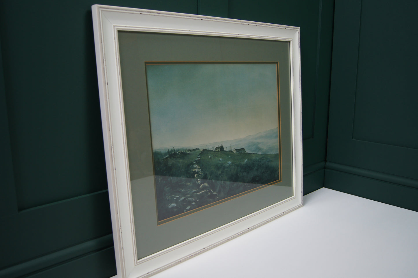Signed Ashley Jackson Framed Print -  Cold & Damp on Bradshaw Moor